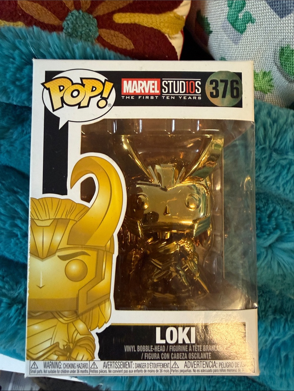 Marvel Gold Chrome Loki Vinyl Figure in Window Box